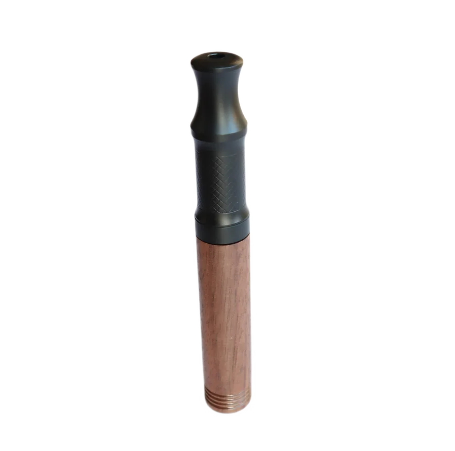 AIRITU R-W000 reusable wood-shell aromatic inhaler in an angled product view